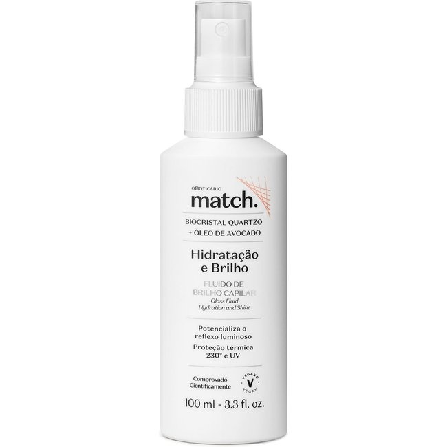 Fluido de Brilho Capilar Match Hidratação e Brilho 100ml