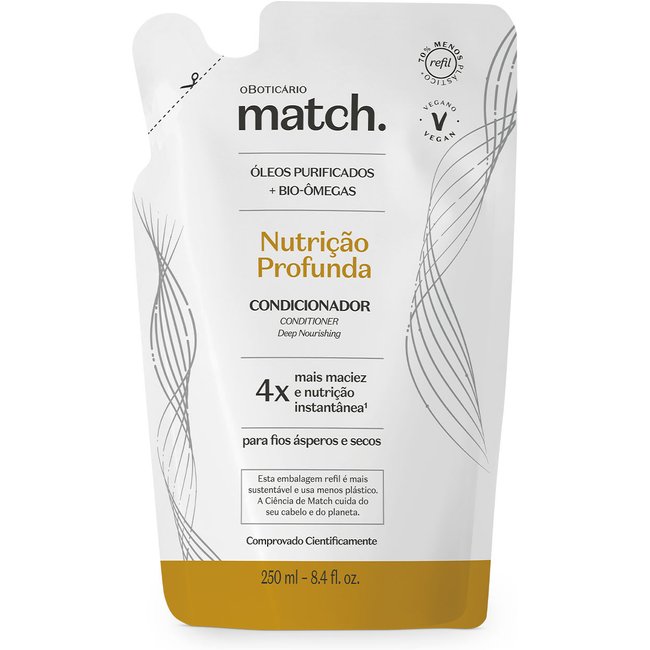 Refil Condicionador Match Nutrição Profunda 250ml