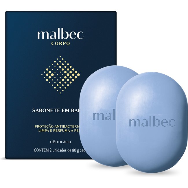 Kit Sabonetes Em Barra Malbec 2x80g Cada