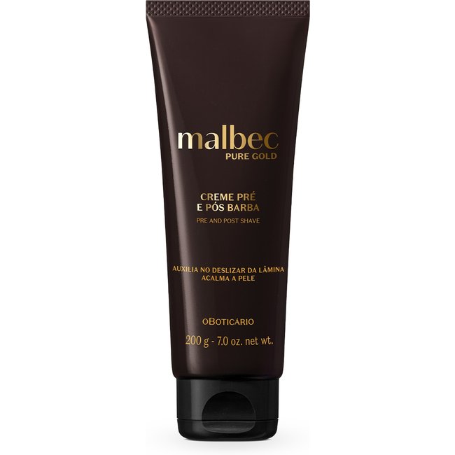 Creme Pré e Pós-Barba Malbec Pure Gold 200g