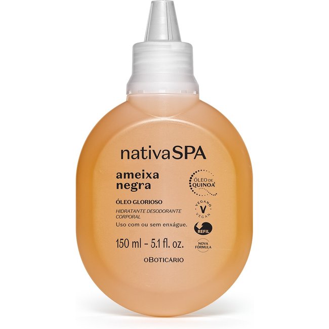 Refil Óleo Glorioso Hidratante Desodorante Corporal Nativa Spa Ameixa Negra 150ml