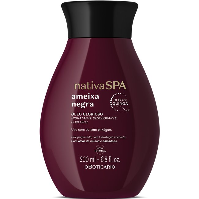 Óleo Glorioso Hidratante Desodorante Corporal Nativa Spa Ameixa Negra 200ml