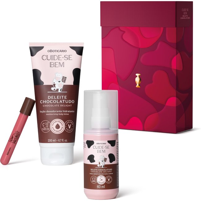 Kit Presente Cuide-se Bem Deleite Chocolatudo (3 itens)