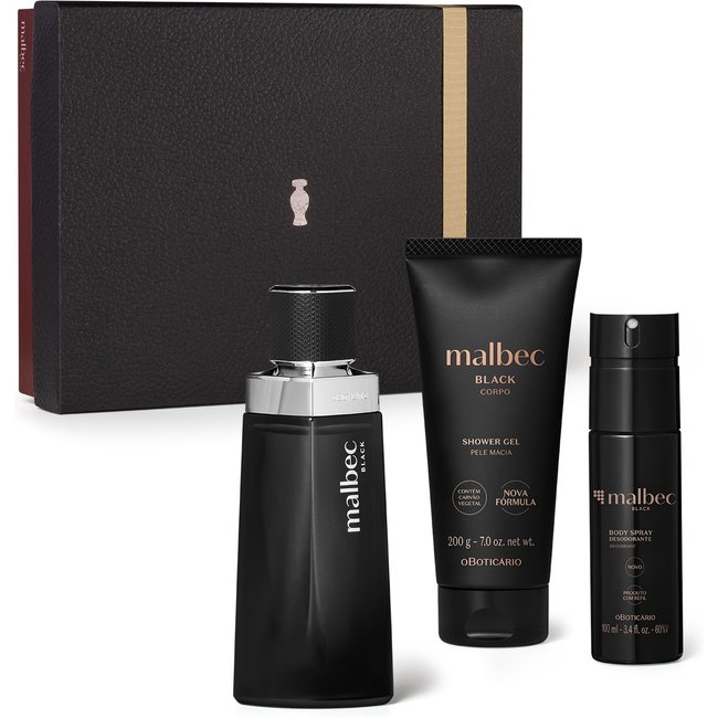 Kit Presente Dia dos Pais Malbec Black (3 itens)