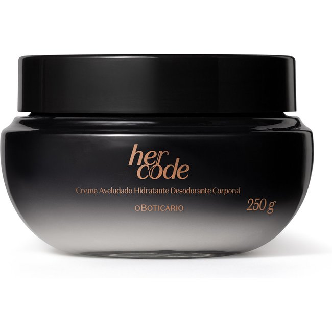Creme Aveludado Hidratante Desodorante Corporal Her Code 250g
