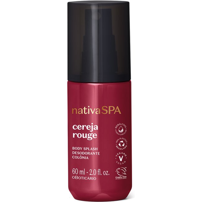 Mini Body Splash Desodorante Colônia Nativa Spa Cereja Rouge 60ml