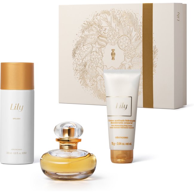 Kit Presente Natal Lily (3 itens)