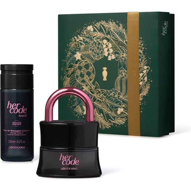 Kit Presente Natal Her Code Touch (2 itens)