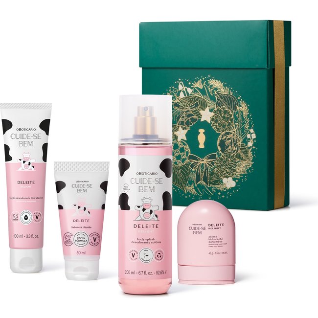 Kit Presente Natal Cuide-Se Bem Deleite (4 itens)