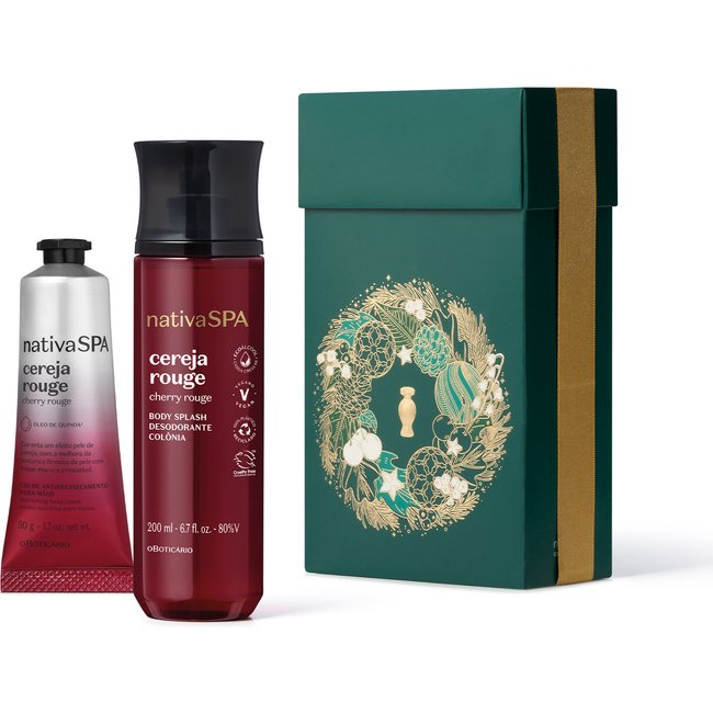Kit Nativa Spa Cereja Rouge o Boticário Especial (3 Produtos)
