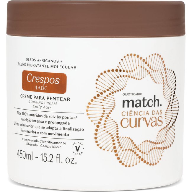 Creme Para Pentear Match Ciência das Curvas Crespos 450ml