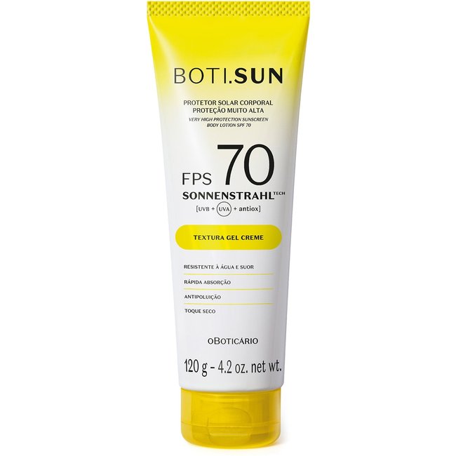 Protetor Solar Corporal FPS 70 Boti.Sun 120g