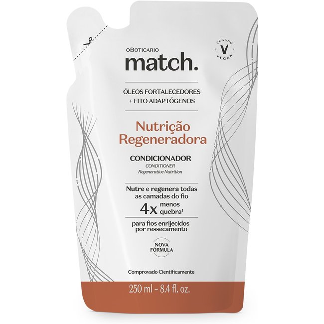 Refil Condicionador Match Nutrição Regeneradora 250ml