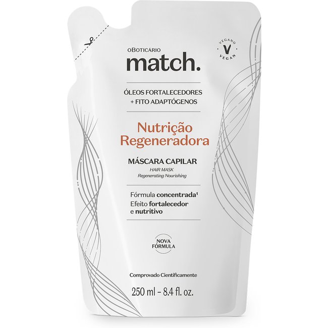 Refil Máscara Capilar Match Nutrição Regeneradora 250ml