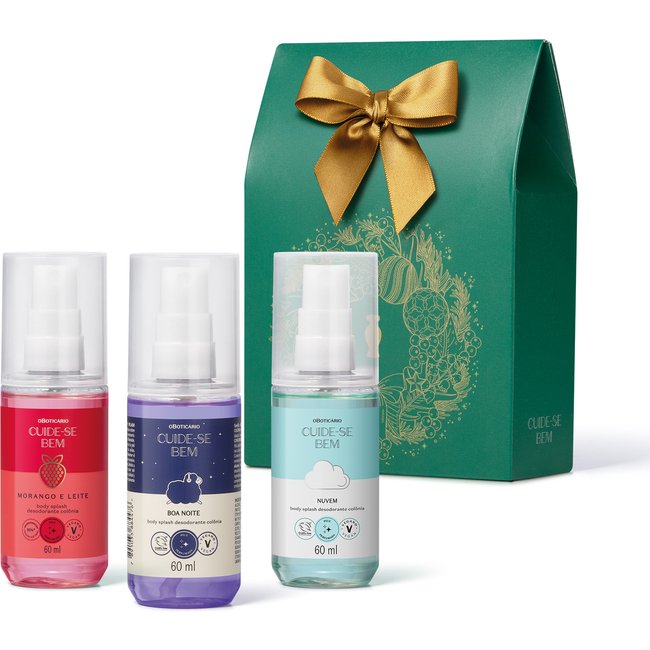 Kit Presente Natal Cuide-Se Bem Mini Splashes (3 itens)