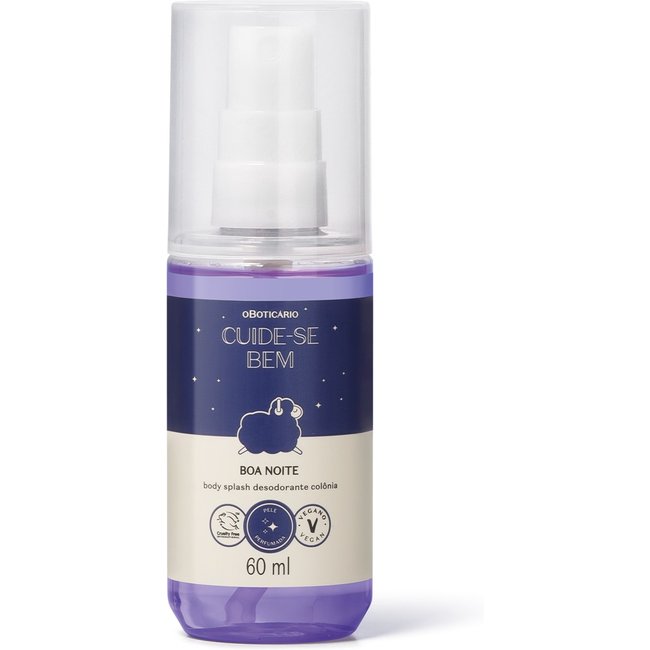 Body Splash Desodorante Colônia Cuide-se Bem Boa Noite 60ml
