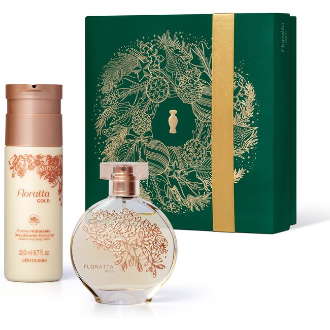Kit Presente Natal Floratta Gold (2 itens)
