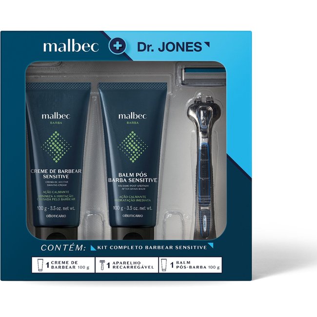 Kit Malbec Sensitive E Dr. Jones ( 3 itens)