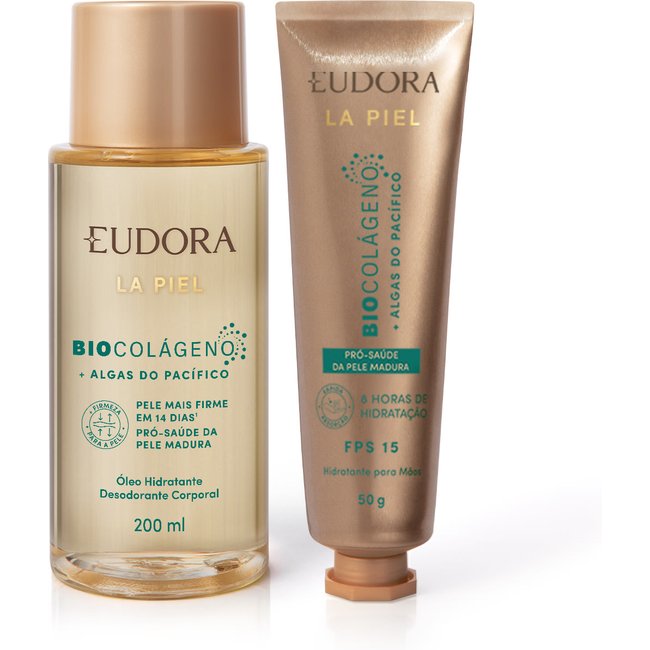 Combo La Piel Algas do Pacífico: Óleo Corporal 200ml + Hidratante Para Mãos FPS 15 50g