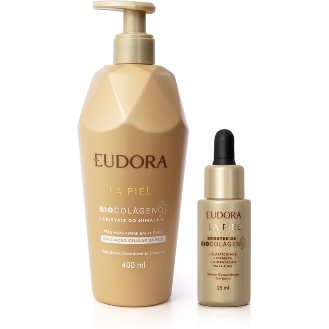 Combo La Piel: Hidratante Corporal Cristais do Himalaia 400ml + Sérum Corporal Booster de Biocolágeno 25ml