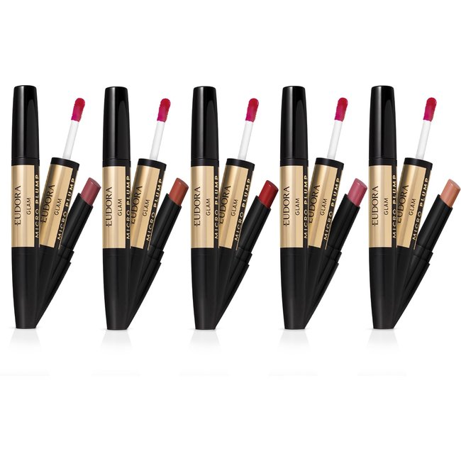 Combo Batom Glam Micro Plump (5 itens)