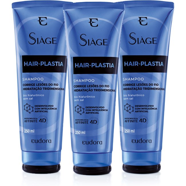Combo Shampoo Siàge Hair-Plastia 3x 250ml