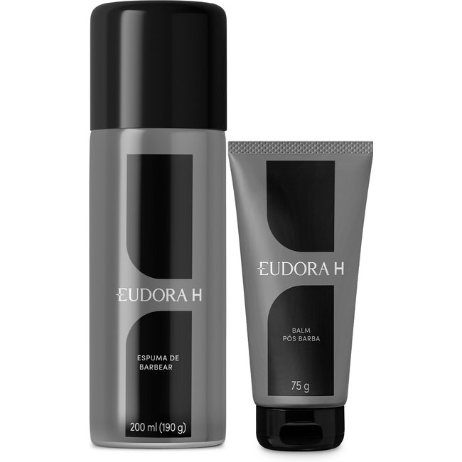 Combo Eudora H: Espuma de Barbear 200ml + Balm Pós-Barba 75g