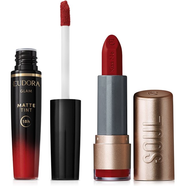 Combo Batons Vermelhos Intensos: Mate Vermelho Paparazzi 3,7g + Vermelho Radiante 4g