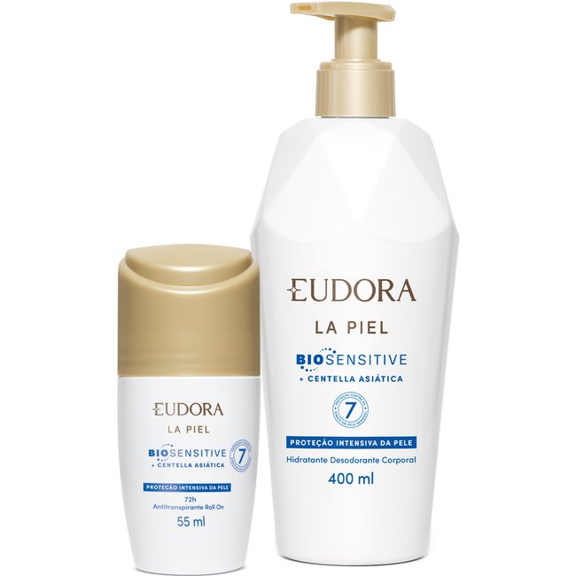 Combo La Piel Biosensitive : Hidratante Corporal 400ml + Antitranspirante 55ml