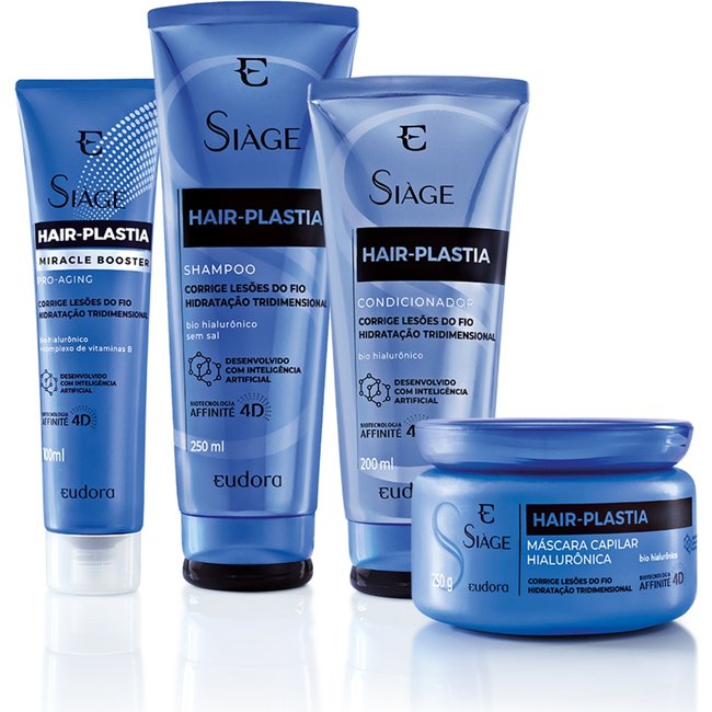 Combo Siàge Hair-Plastia 4 itens