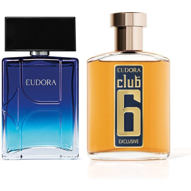 Combo Desodorante Colônia: Eudora H Flow Desodorante Colônia 100ml + Club 6 Exclusive Desodorante Colônia 95ml