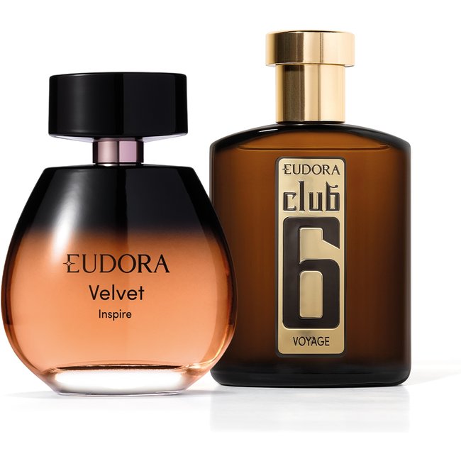 Combo Velvet Inspire Desodorante Colônia 100ml + Club 6 Voyage Desodorante Colônia 95ml