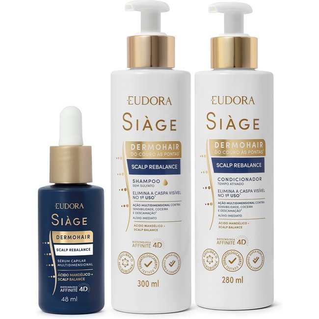 Combo Siàge Scalp Rebalance (3 itens)