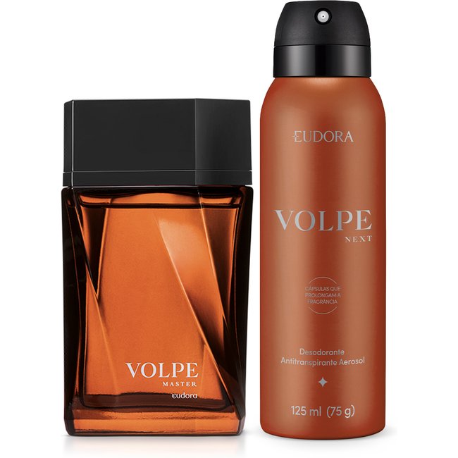 Combo Volpe Master: Desodorante Colônia 100ml + Desodorante Antitranspirante Aerosol 125ml/75g