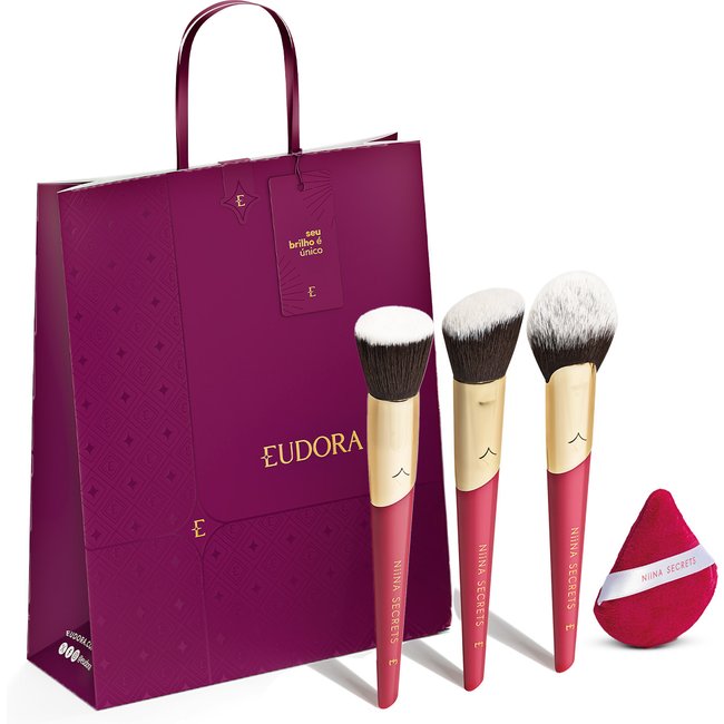 Combo Presente de Natal Pincéis Niina Secrets (4 itens)