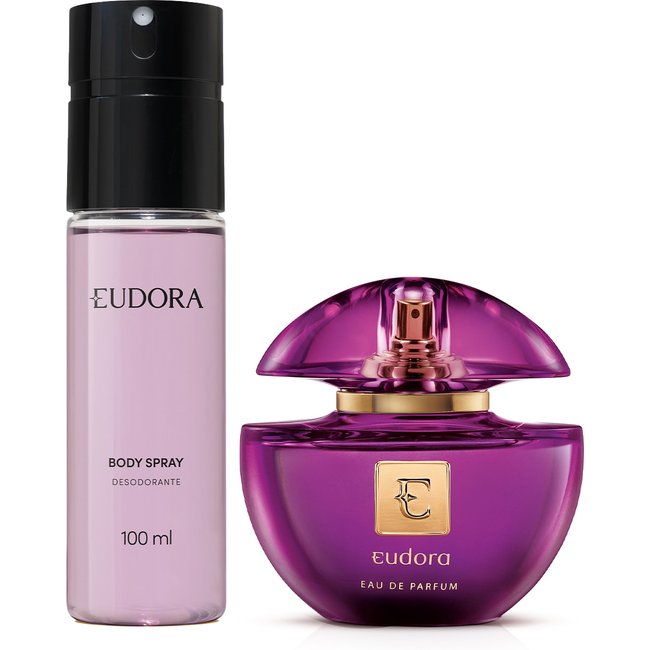 Combo Eudora: Eau de Parfum 75ml + Body Spray 100ml