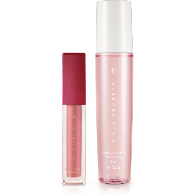 Combo Niina Secrets: Bruma Nutri Fresh 110ml + Batom Líquido 5ml