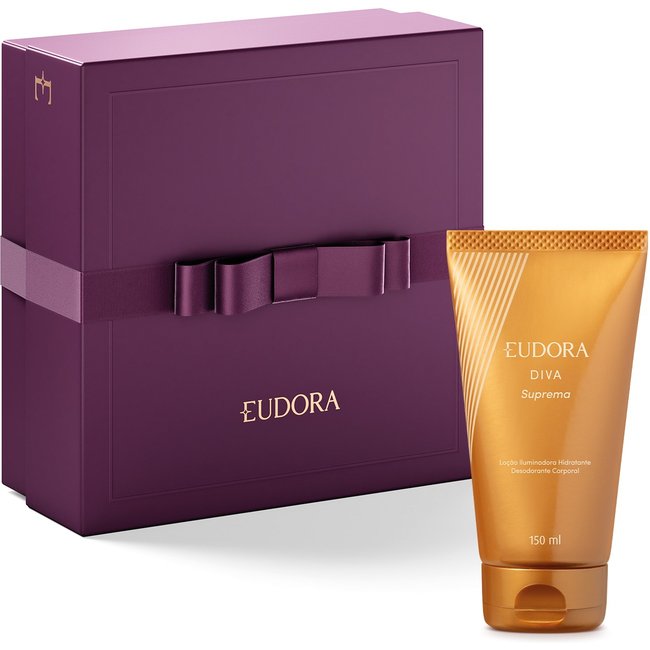 Combo Dia das Mães: Loção Iluminadora Diva Suprema 150ml + Caixa Presenteável Tamanho M