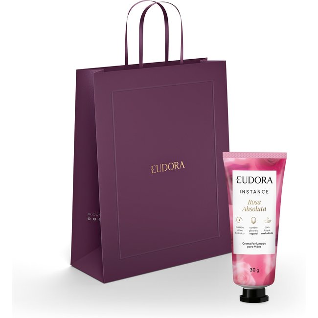 Combo Dia das Mães: Creme para Mãos Instance Rosa Absoluta 30g + Sacola M
