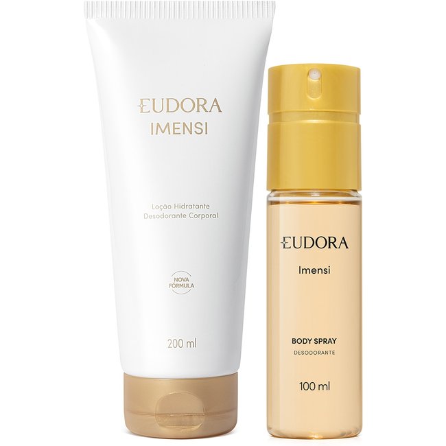 Combo Imensi Loção Hidratante Desodorante Corporal 200ml + Desodorante Body Spray 100ml
