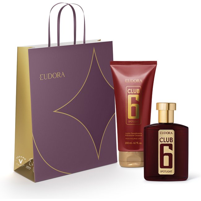 Combo Club 6 Spotlight Desodorante Colônia 95ml + Loção Hidratante Desodorante Corporal 200ml