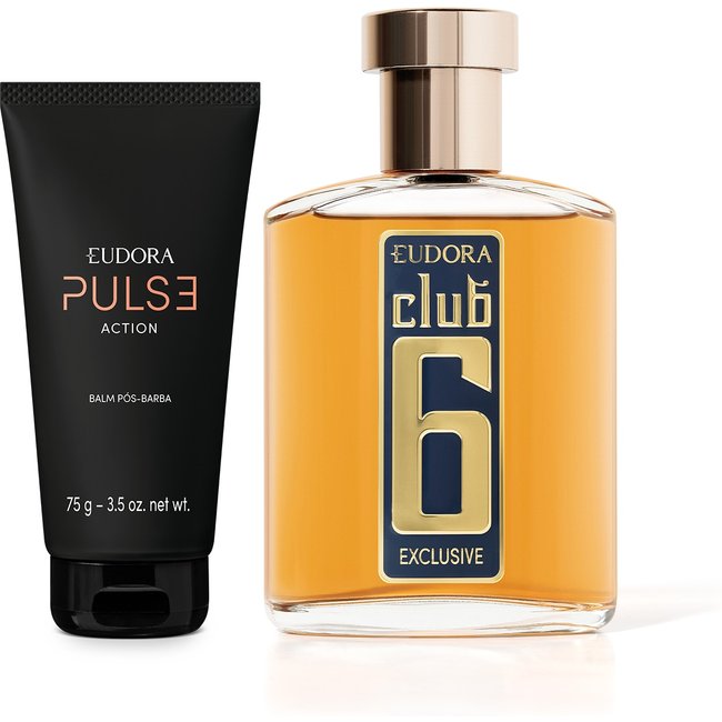 Combo Club 6 Exclusive Desodorante Colônia 95ml + Pulse Action Pós-Barba Balm 75g