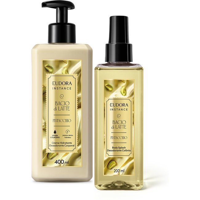 Combo Instance Pistacchio: Body Splash Desodorante Colônia Pistacchio 200ml + Creme Hidratante Desodorante Corporal Pistacchio 400ml