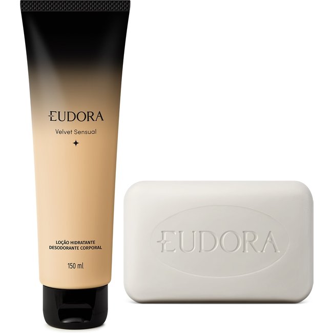 Combo Velvet e Neo Dermo: Sabonete Em Barra Facial Purific 80g + Loção Corporal Eudora Velvet Sensual 150ml