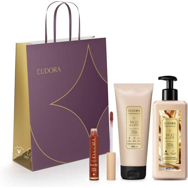 Combo Presente Natal Instance Vanilla Caramel (4 itens)