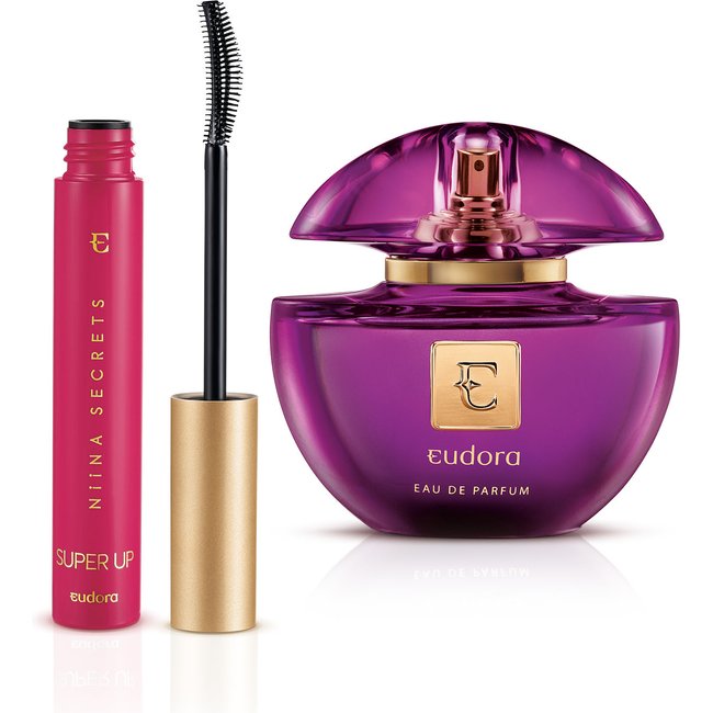 Combo Niina Secrets: Máscara De Cílios Super Up 8g + Eau De Parfum Roxinho 75ml