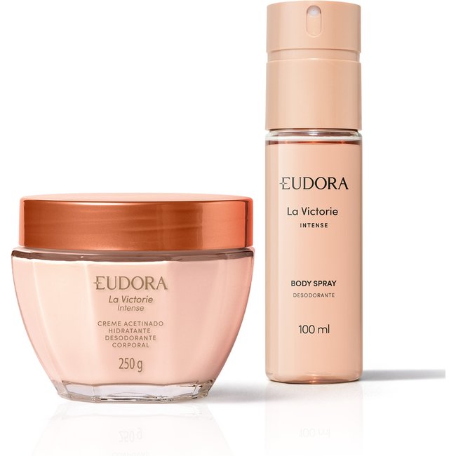 Combo La Victorie Intense: Body Spray 100ml + Creme Corporal 250g