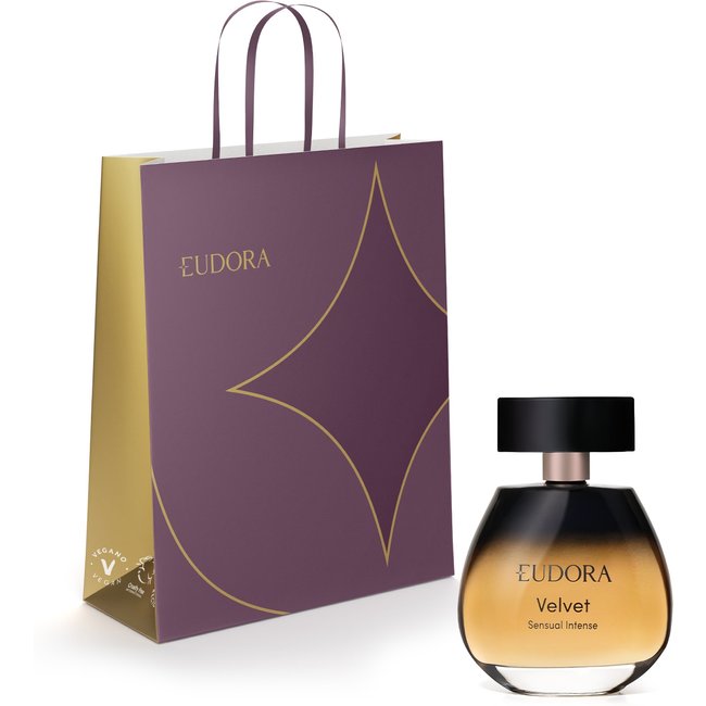 Combo Eudora Velvet Sensual: Desodorante Colônia 100ml + Sacola