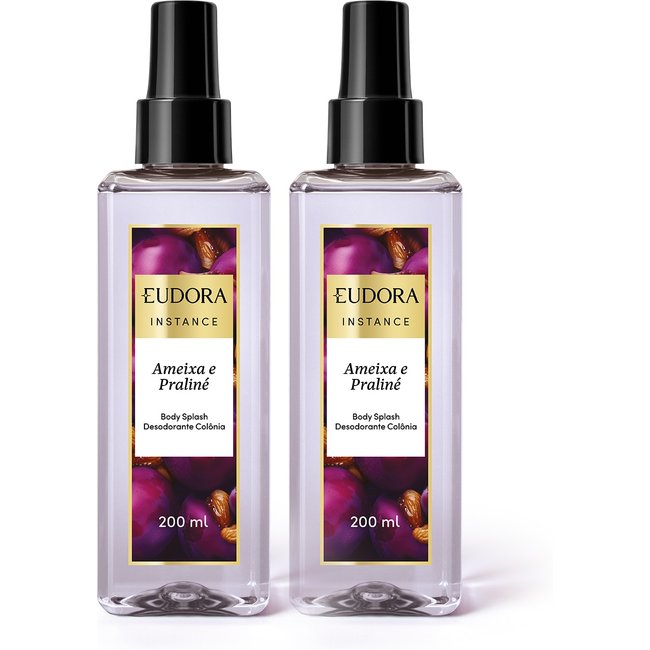 Combo Instance: Body Splash Desodorante Colônia Ameixa e Praliné 200ml (2 unidades)
