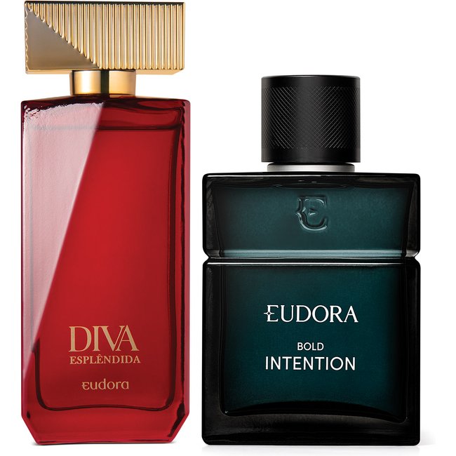 Combo Diva Esplêndida Desodorante Colônia 100ml + Intention For Man Bold Desodorante Colônia 100ml